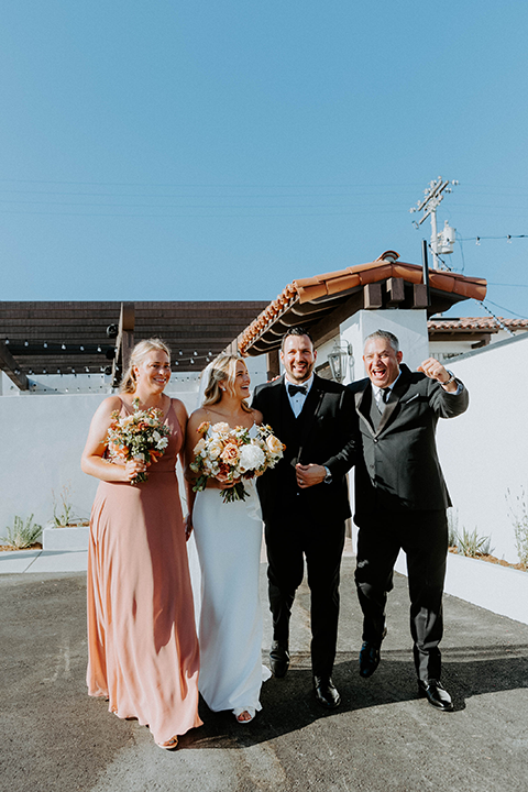 bridal party shot