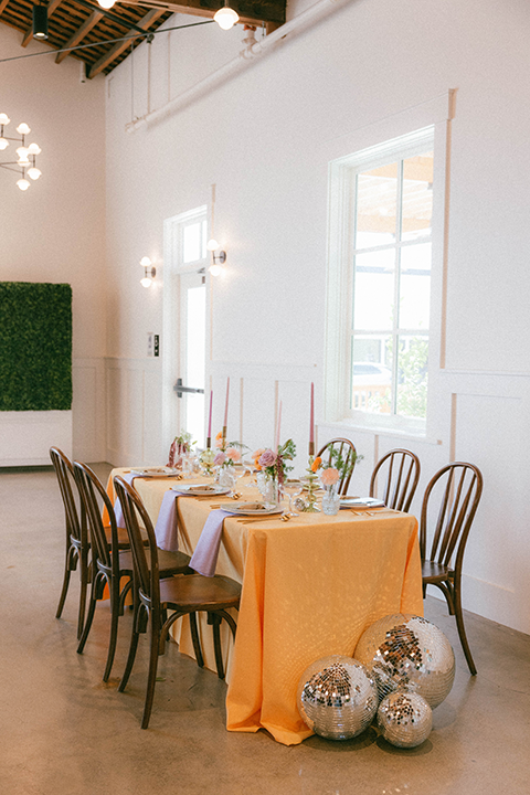 Full tablescape with place mats