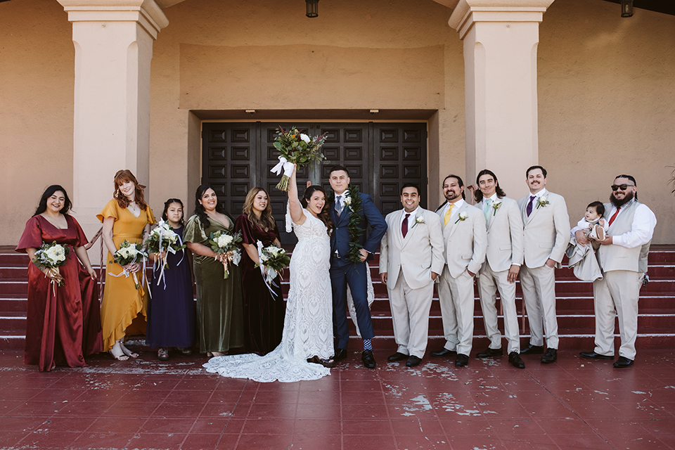 Bridal party group shot