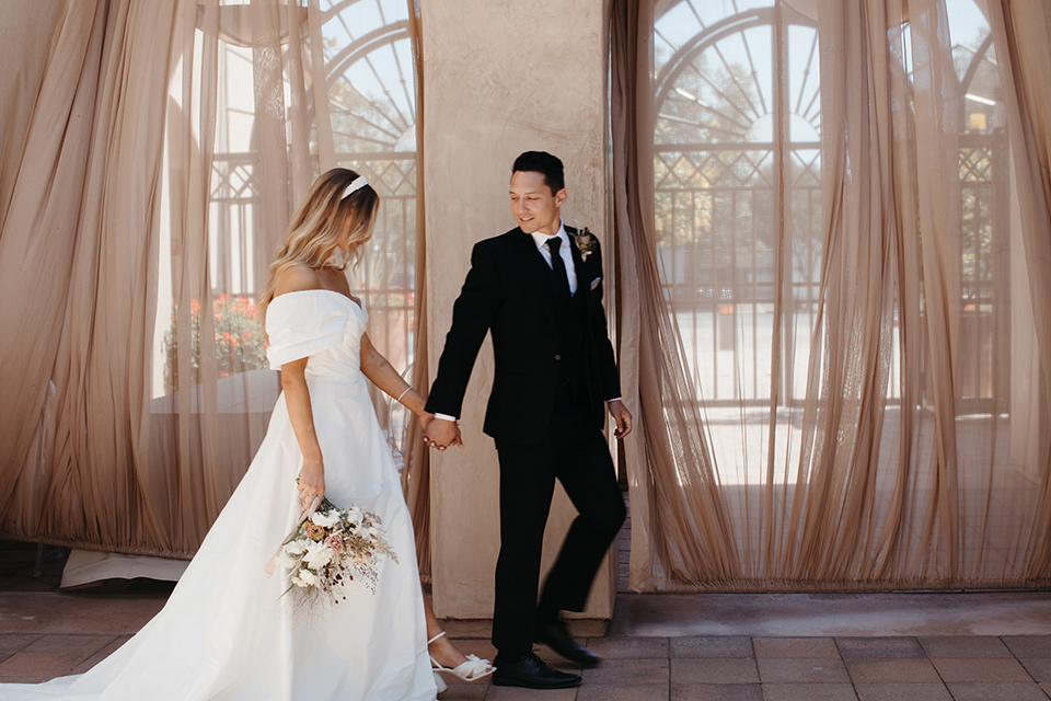 bride and groom at the ceremony