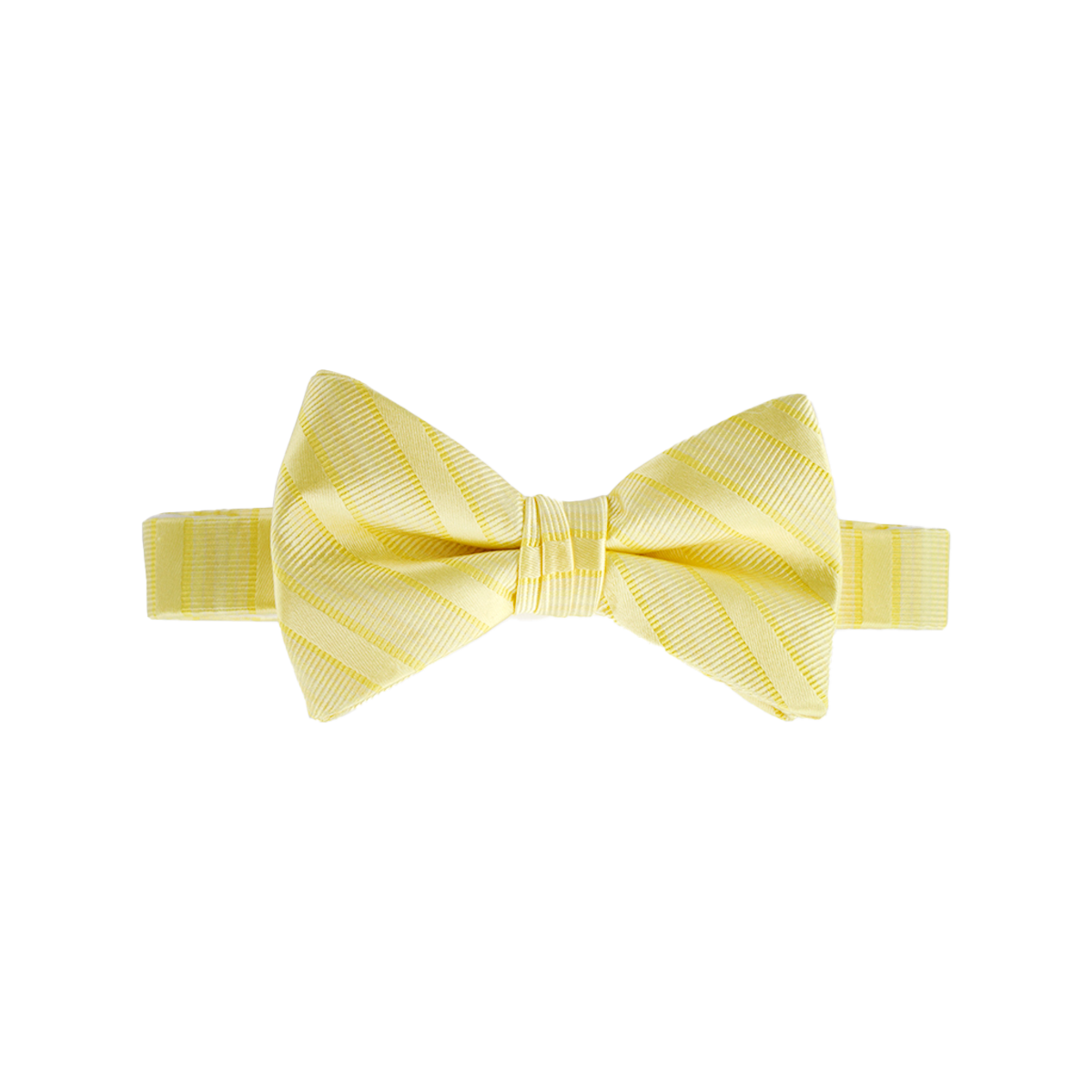 Canary Striped Satin Bow Tie Canary Striped Satin Bow Tie