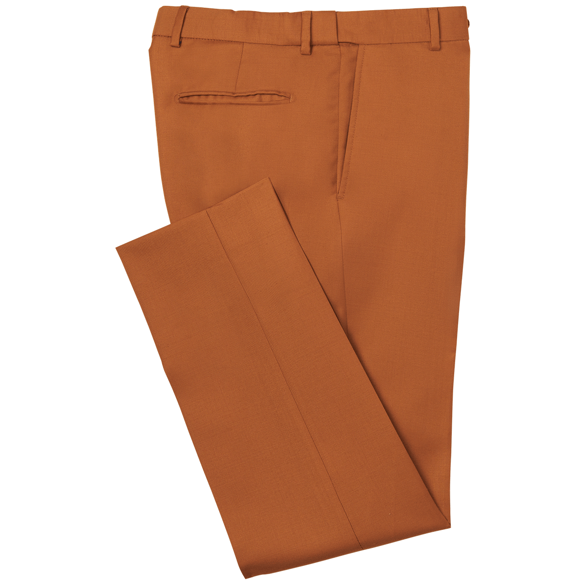 TAILORED STRAIGHT-LEG TROUSERS - DARK BROWN