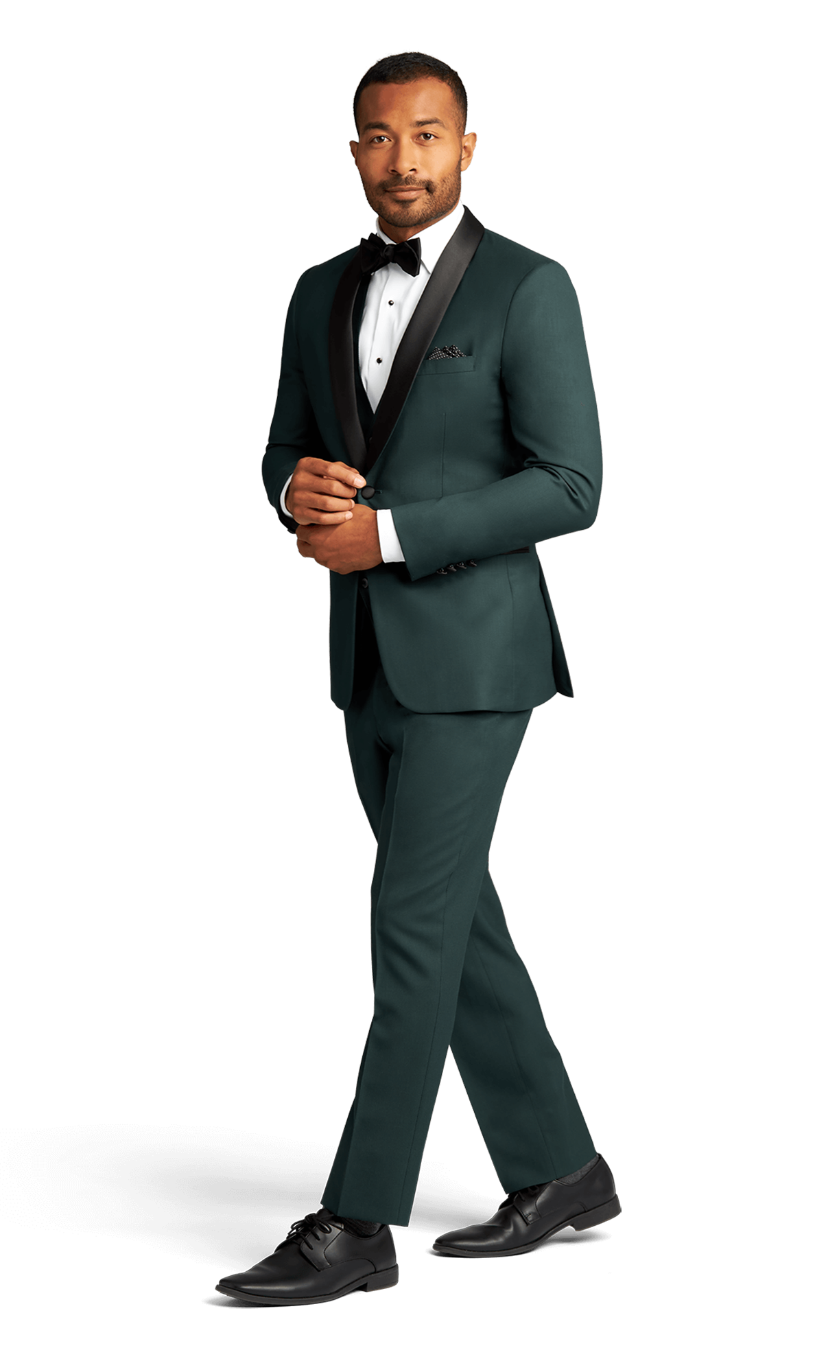 Green Stretch Shawl Lapel Tuxedo Separates | Friar Tux