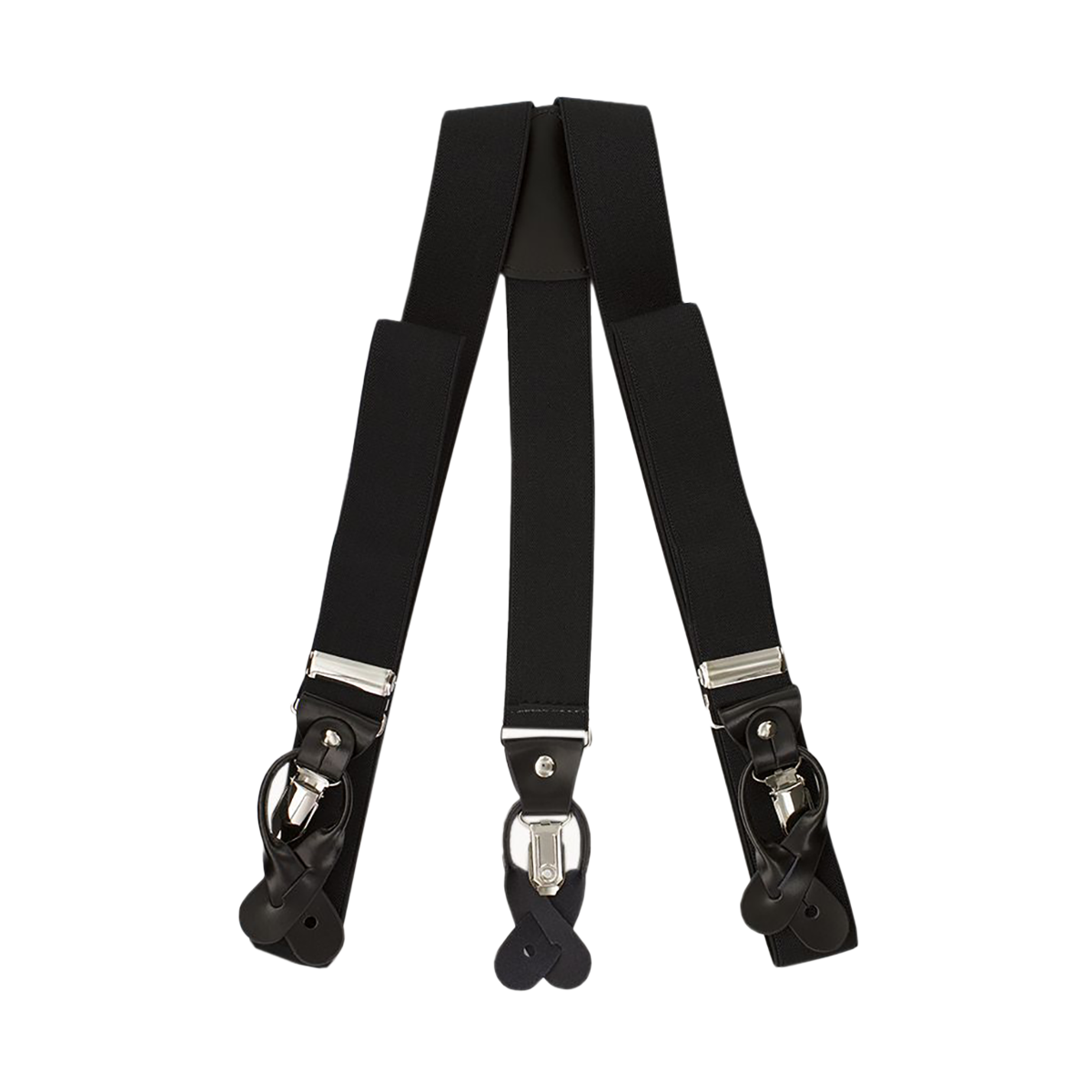 c lip o suspenders Clogger Premium Braces Clip On These have black black Y Men's 4-Clip Suspenders