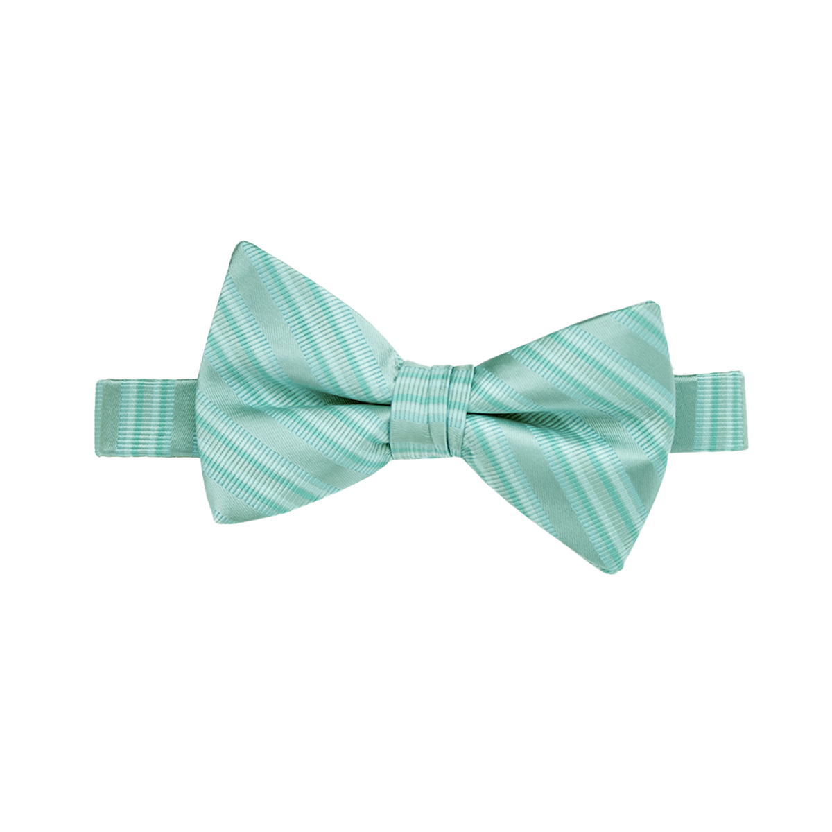 Pool Striped Satin Bow Tie
