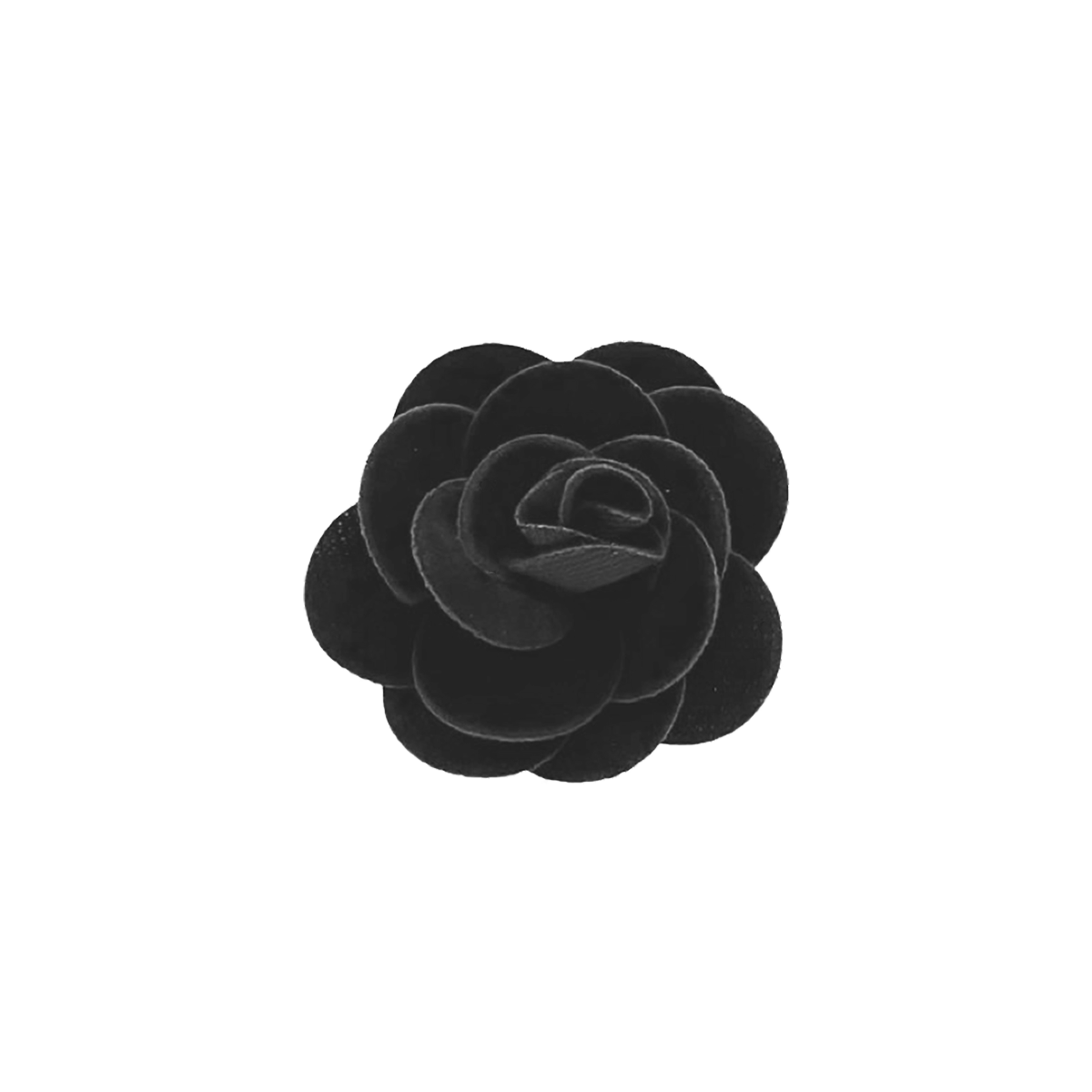 Black Rose Lapel Pin